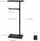 Black Commercial Toilet Paper Holder with Shelf